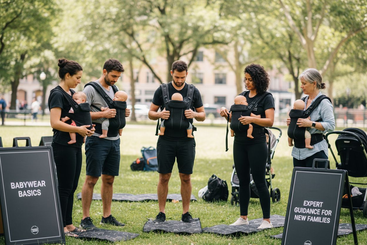babywearing workshop outdoors