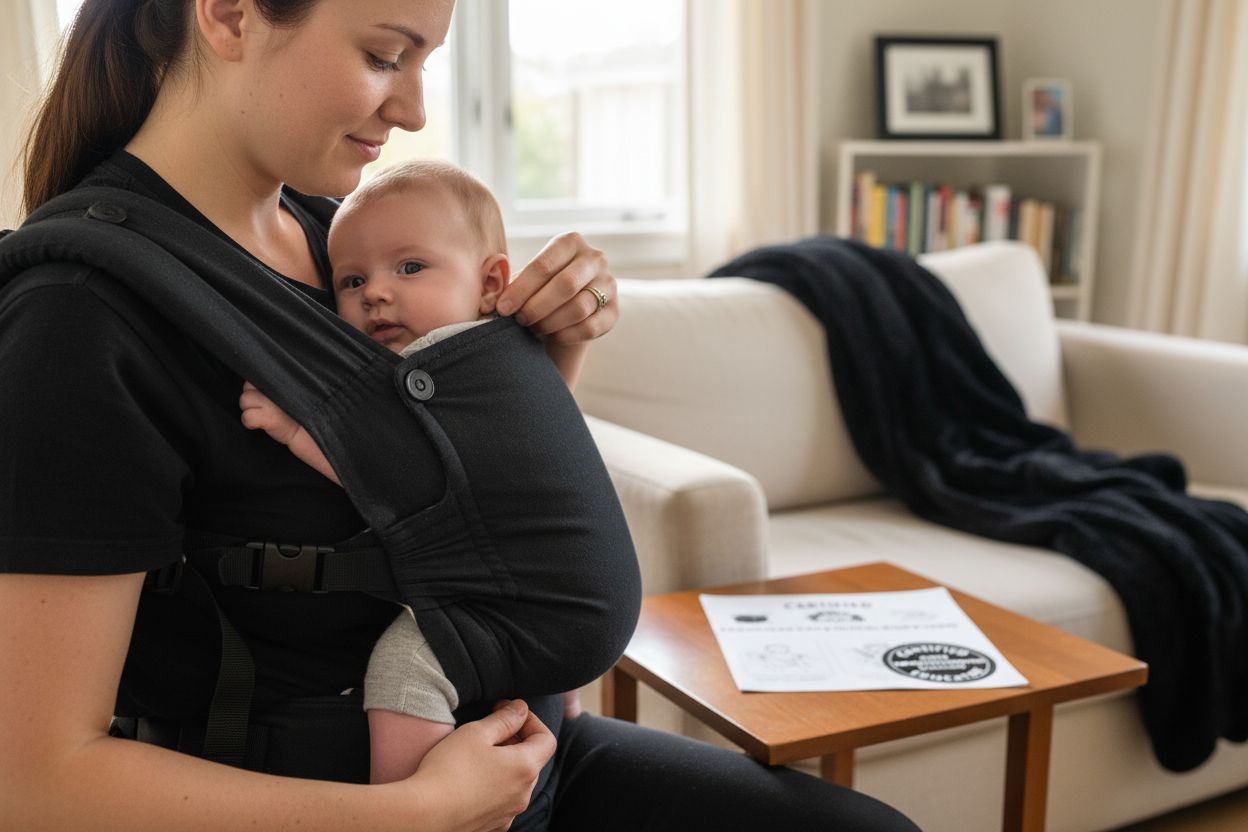 ergonomic baby carrier position