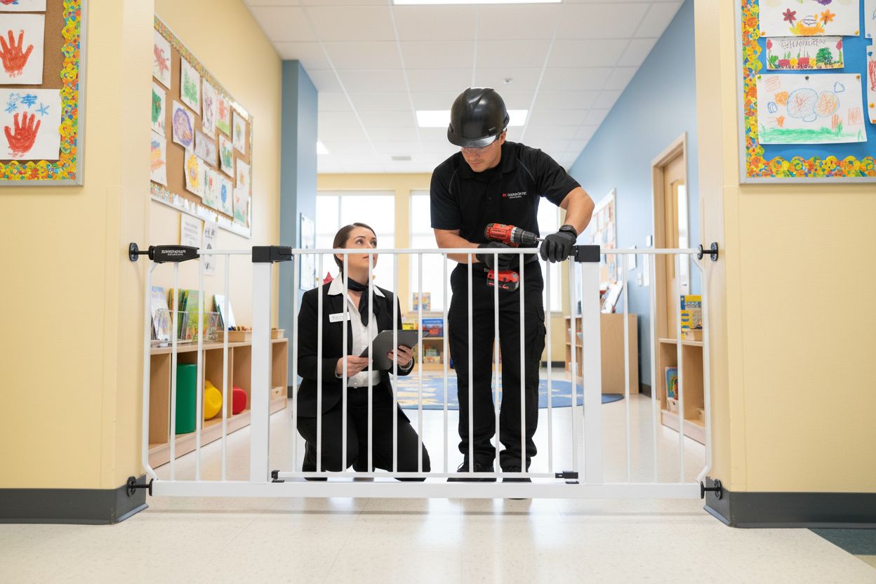 professional safety gate installation