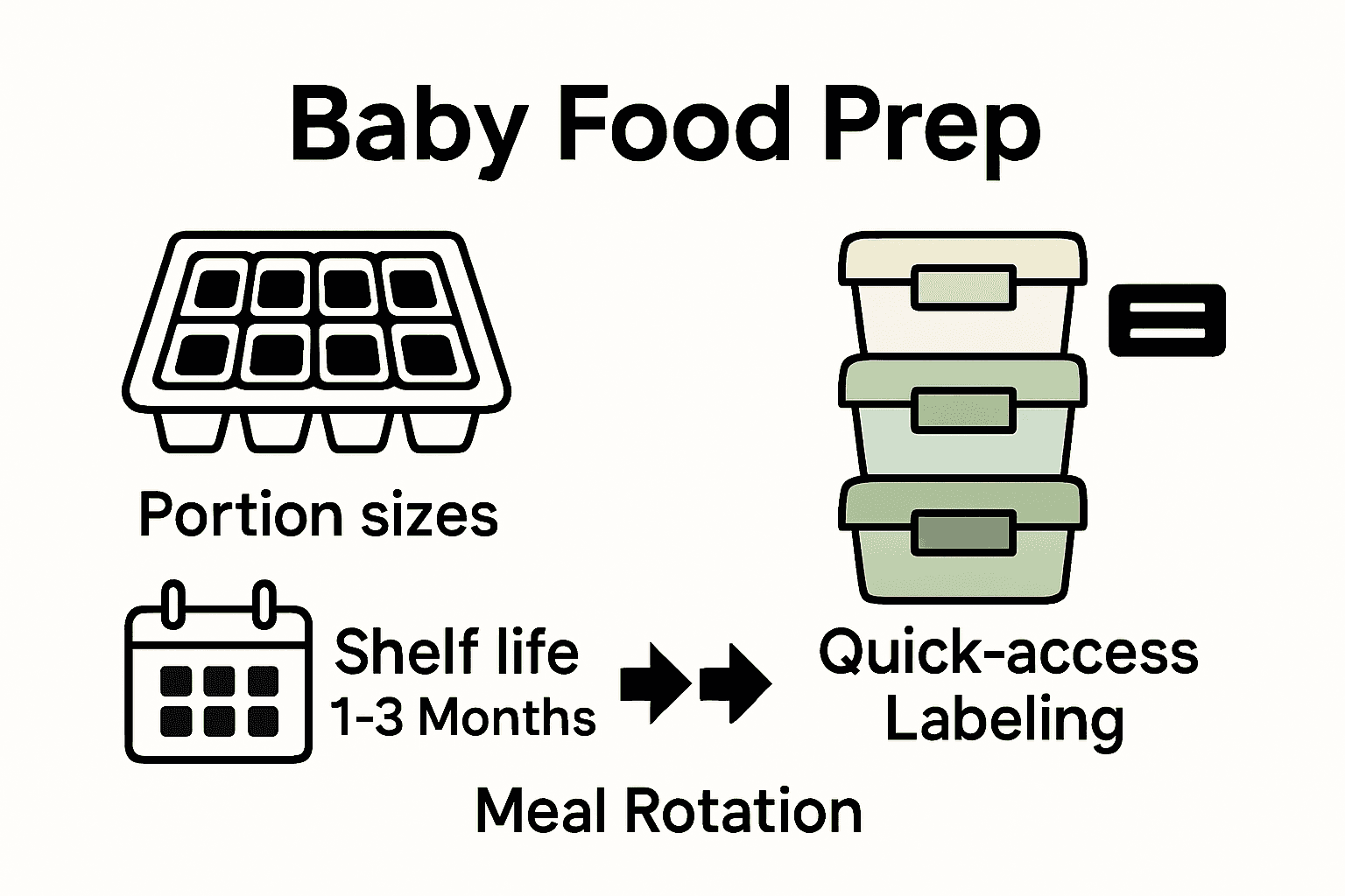 Comparison of multi-child baby food storage solutions