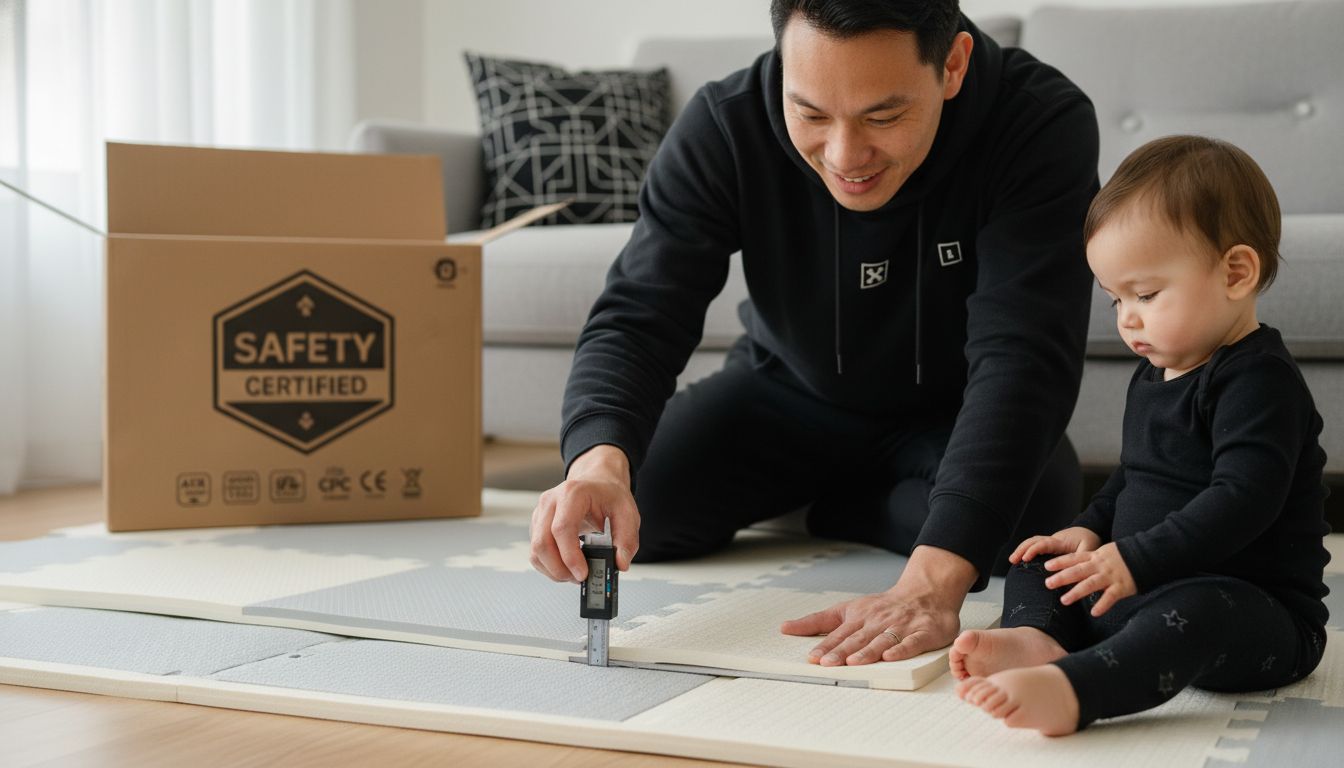 baby playmat material test