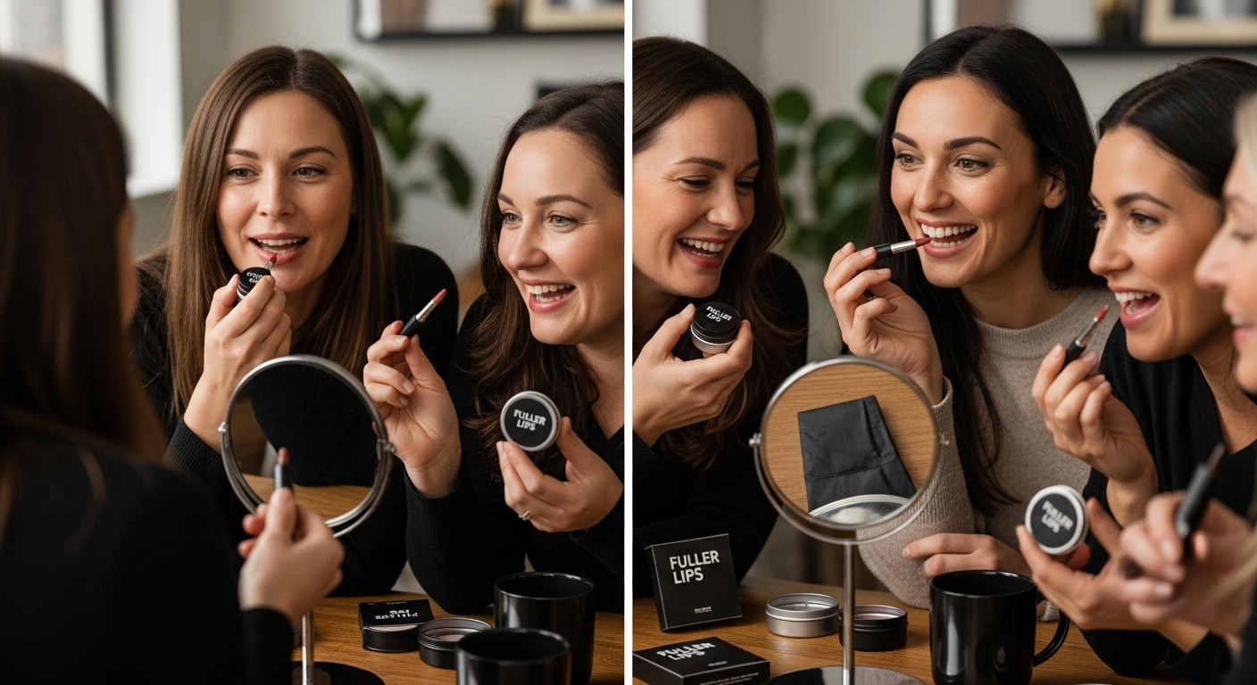 trying lip plumper products