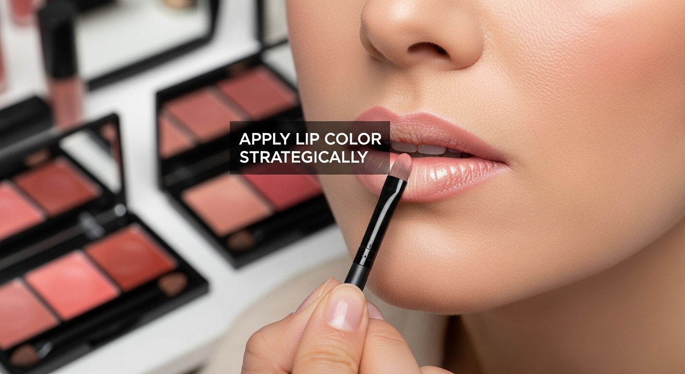 apply lip color step