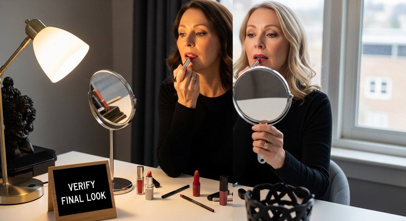 lip liner application process