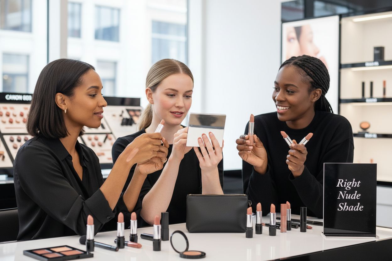 nude lip shade selection