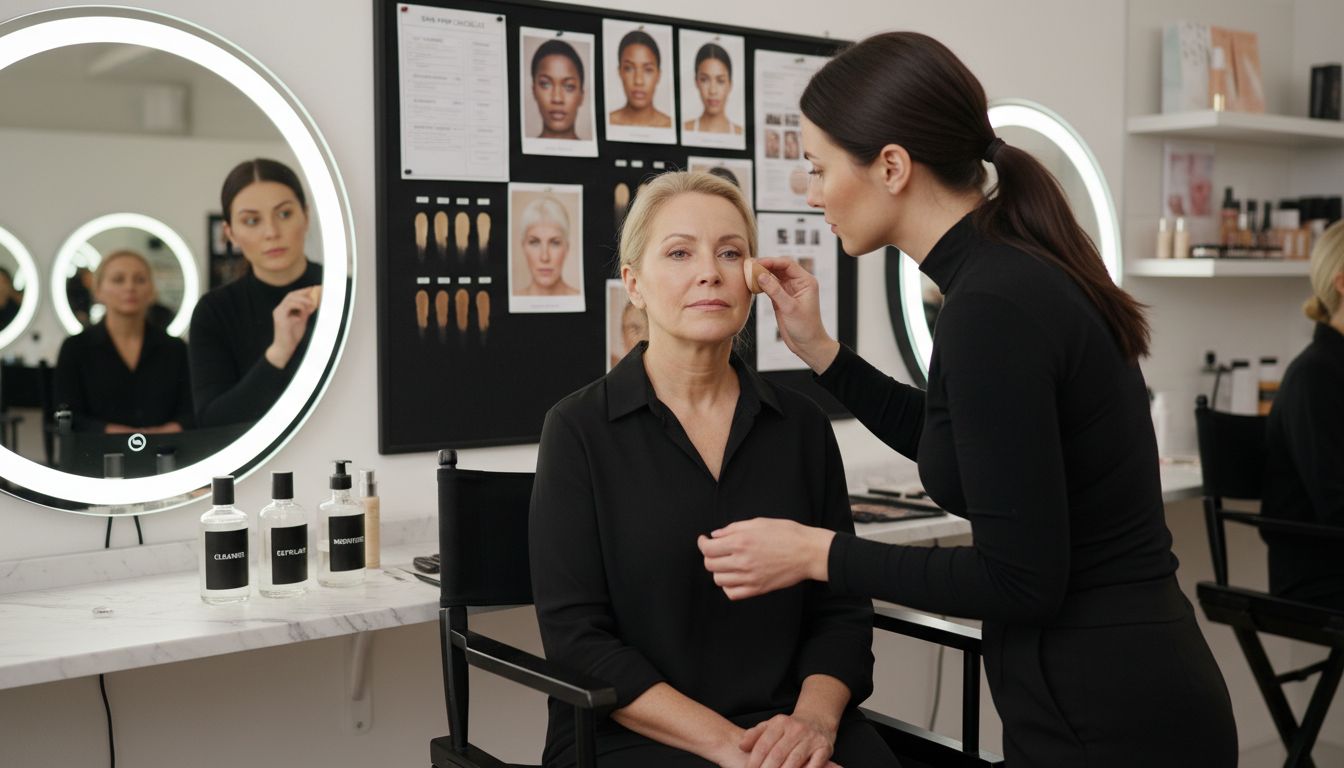 foundation application mature skin