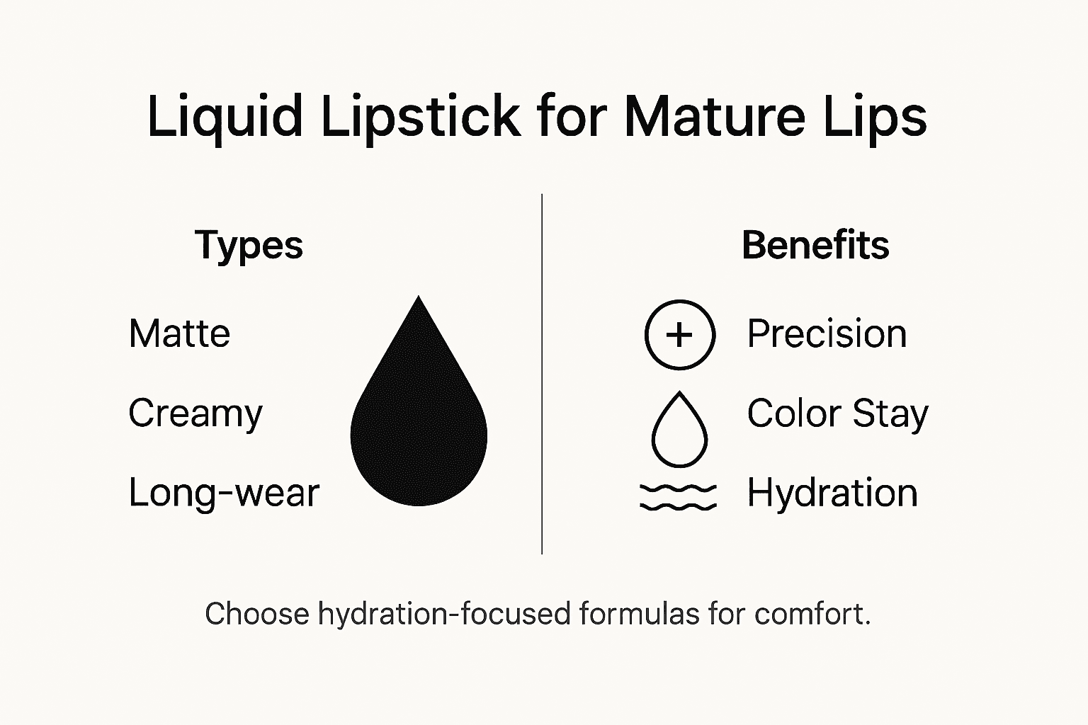 Infographic impact of liquid lipstick on mature lips