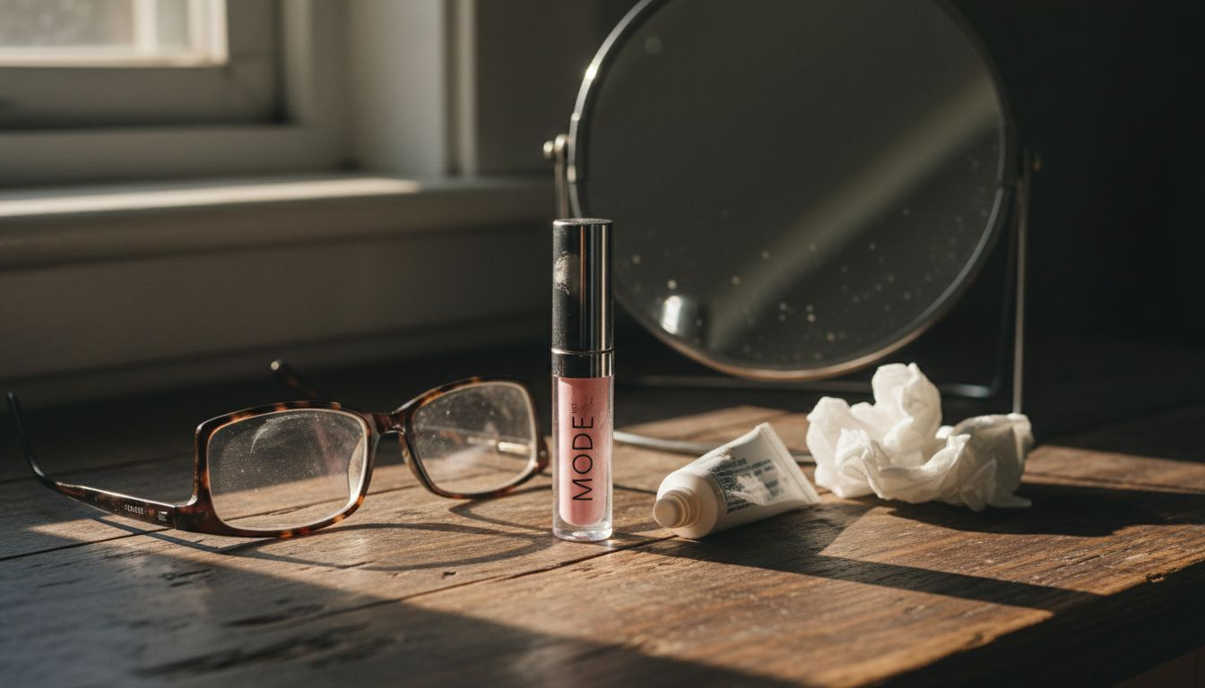 Mode lip gloss tube with everyday items