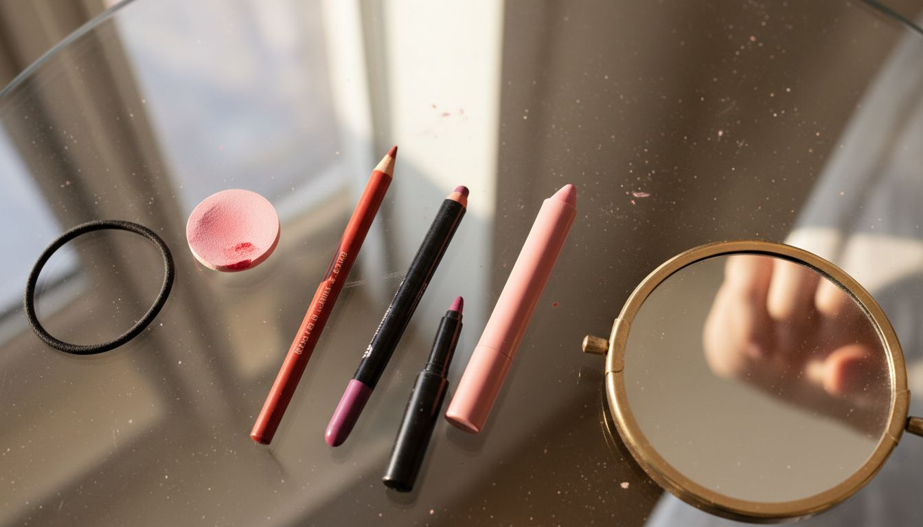 Lip liner pencil, gel, and crayon textures