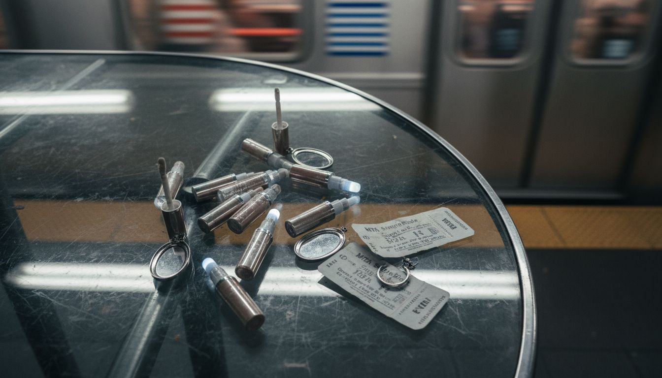 Light up lip gloss tubes with built-in lights and mirror