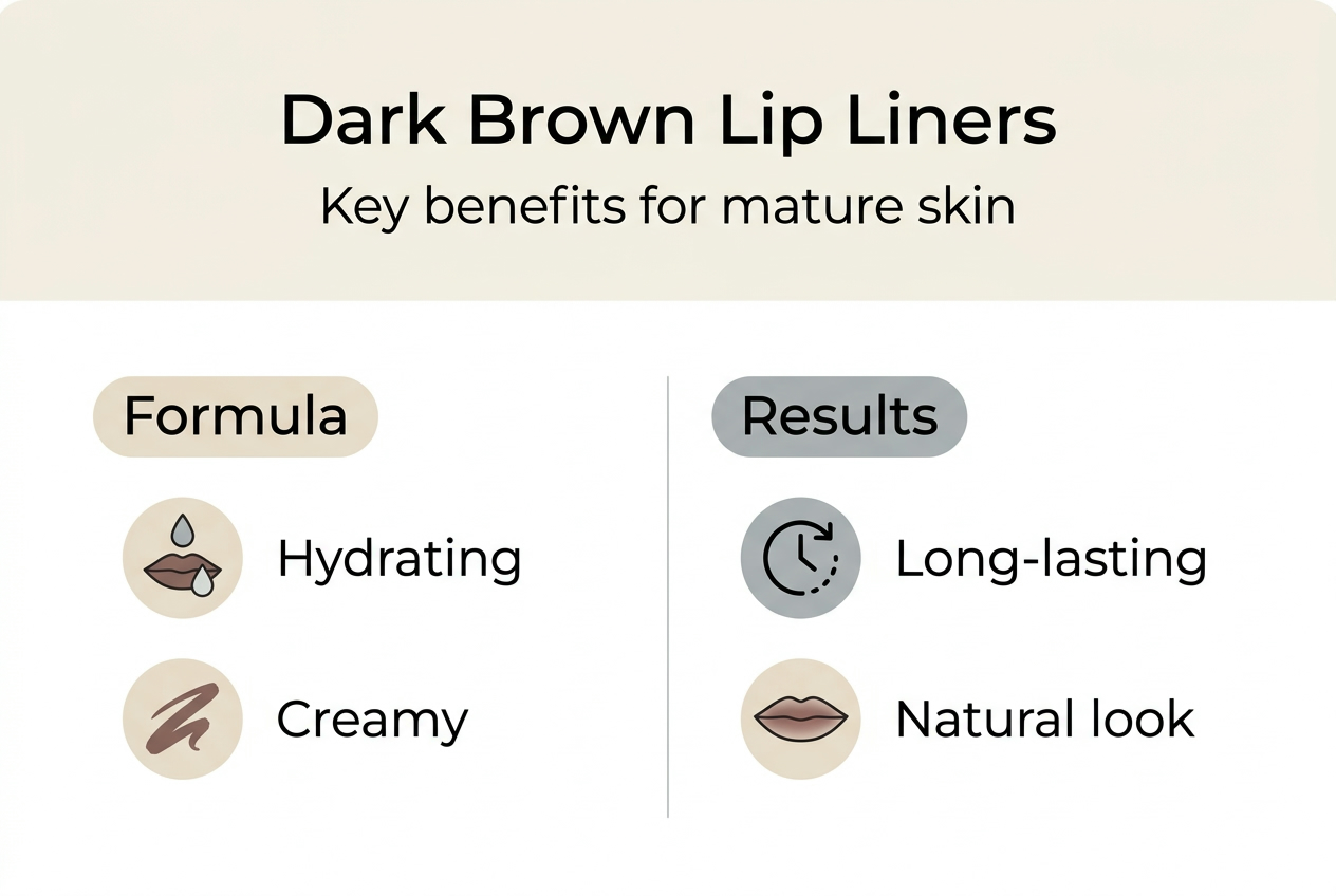Infographic lip liner benefits for mature skin