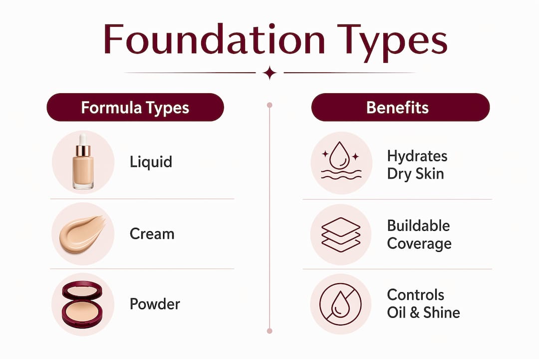 Infographic comparing foundation types and benefits