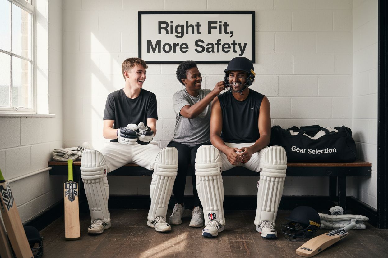 cricket gear fitting