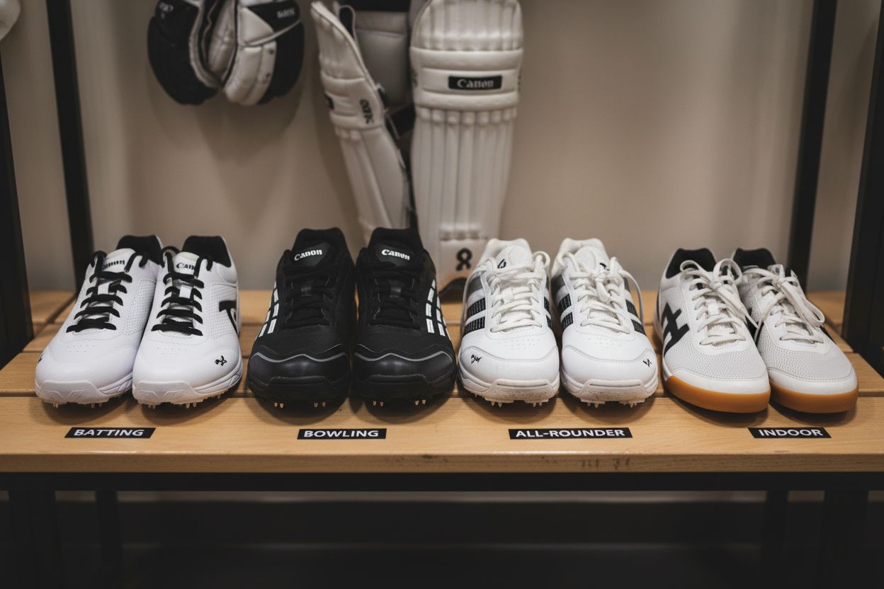 cricket shoes bench