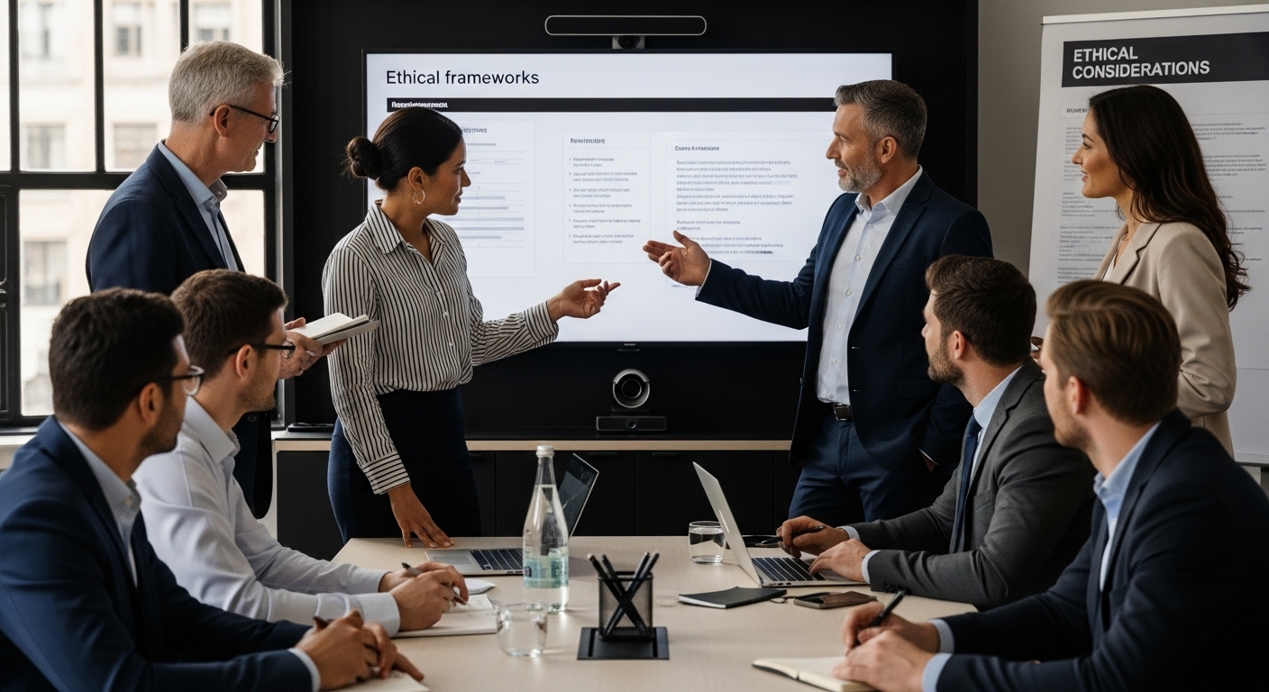 AI ethics business meeting