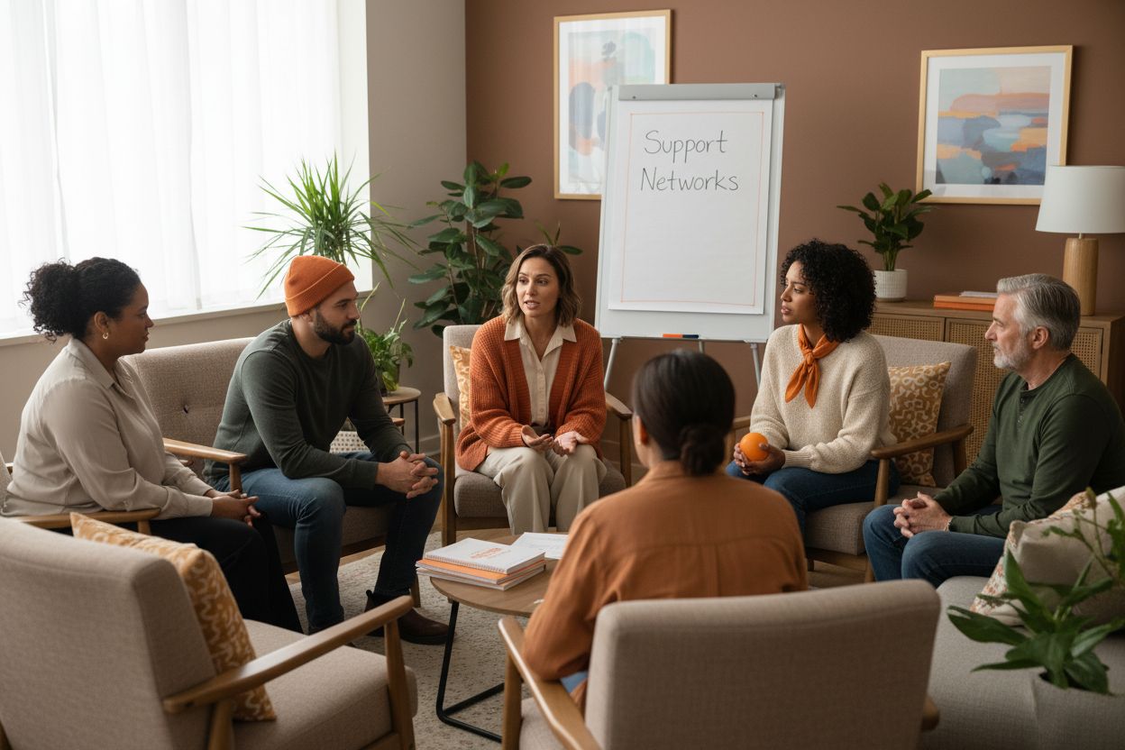 support networks, group therapy, relapse