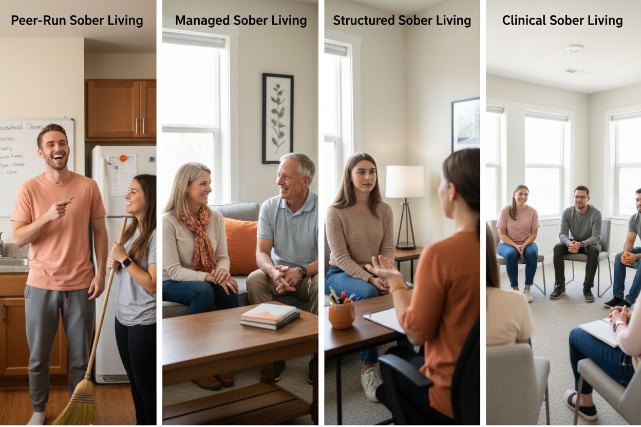 sober living levels support