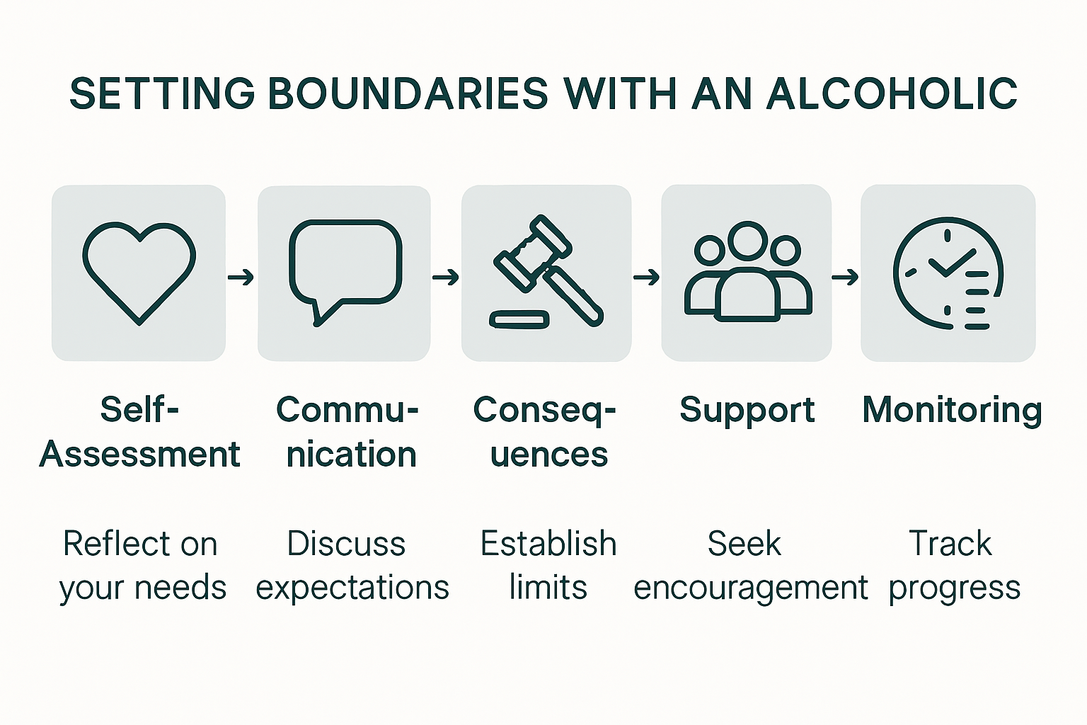 Five step process for setting boundaries