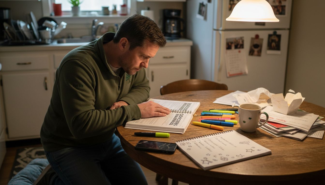 Recovery coach studying skills certification material