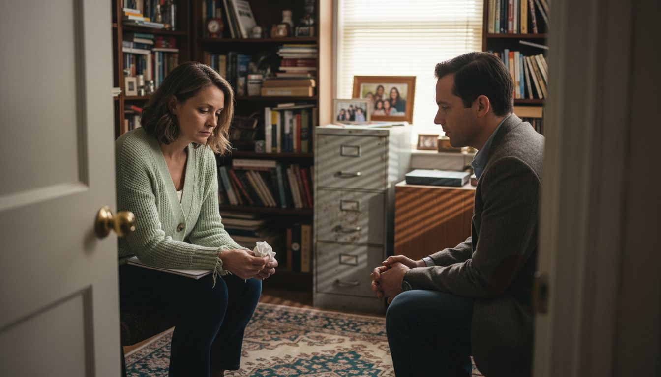 One-on-one aftercare counseling session