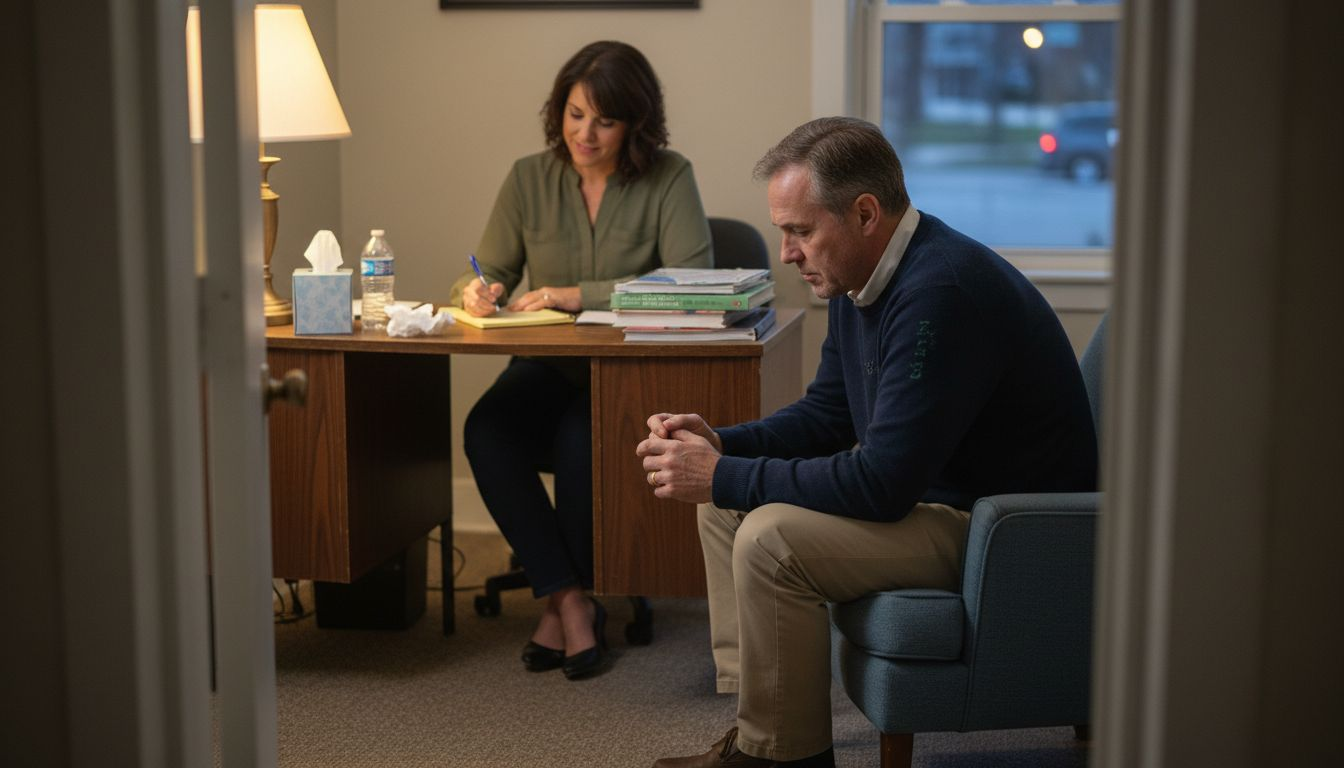 Individual therapy session for addiction recovery