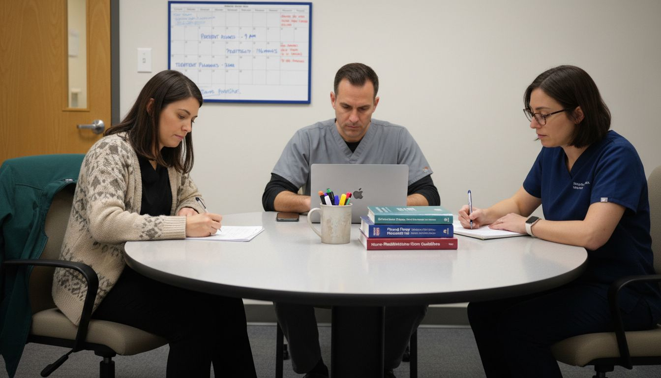 Team meeting to discuss individualized rehab plan