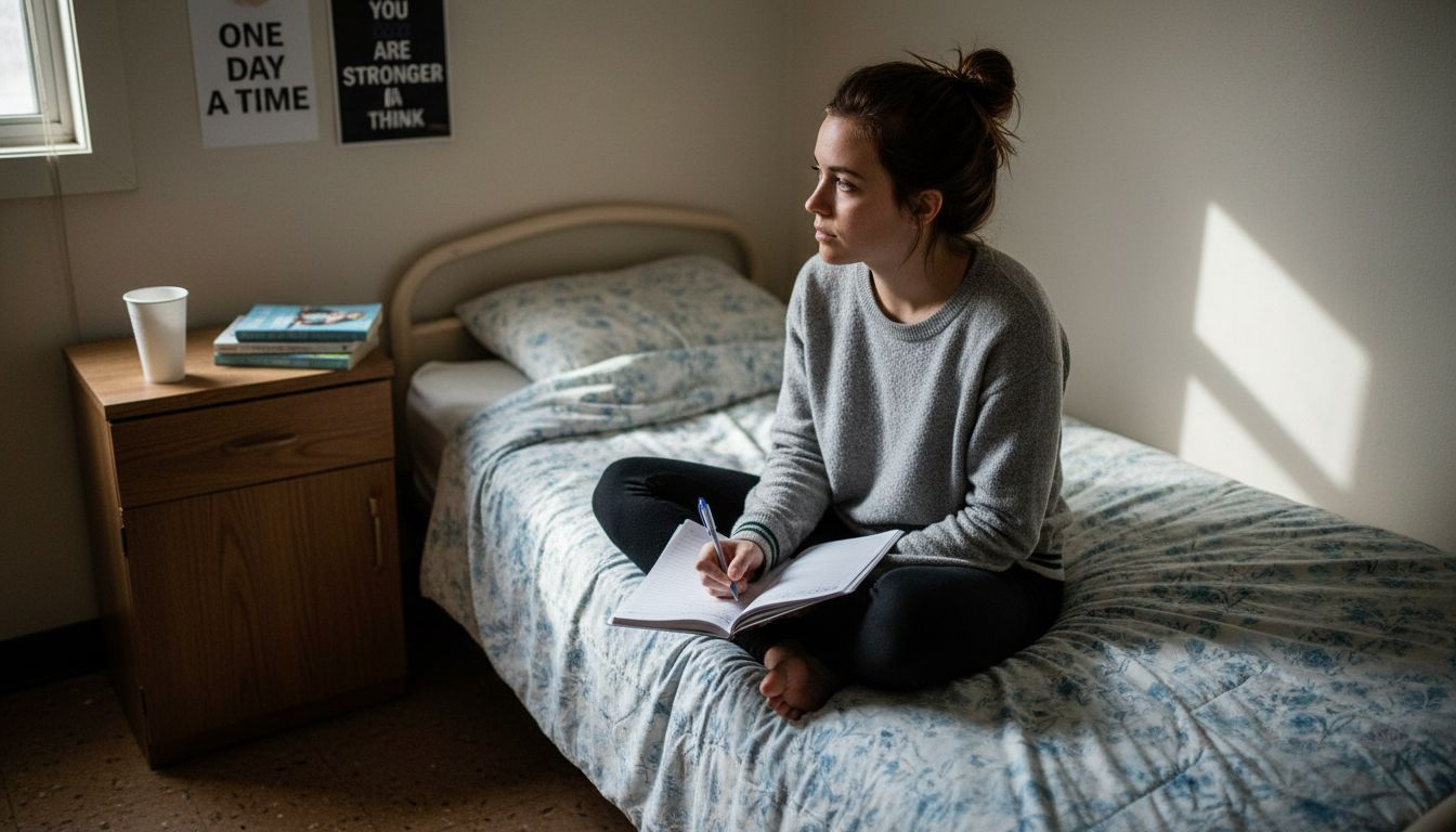 Patient reflects in inpatient recovery room