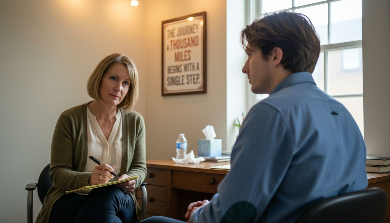 Counseling session focused on relapse prevention