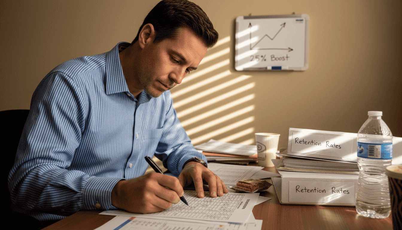 Therapist logging rehab retention data