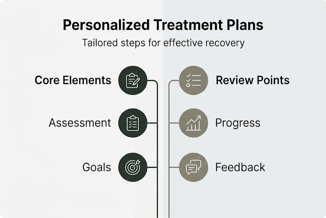 Infographic on personalized treatment plan structure