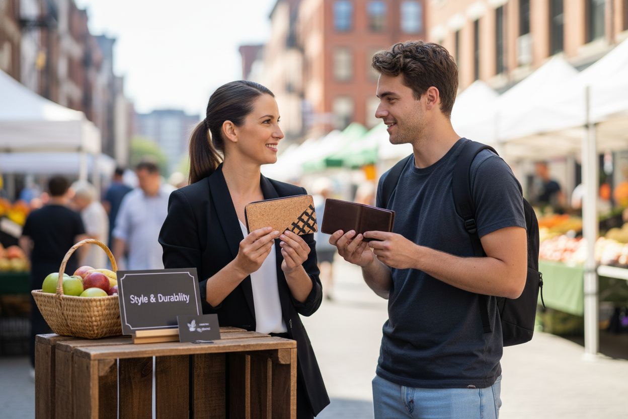durable stylish cork wallet