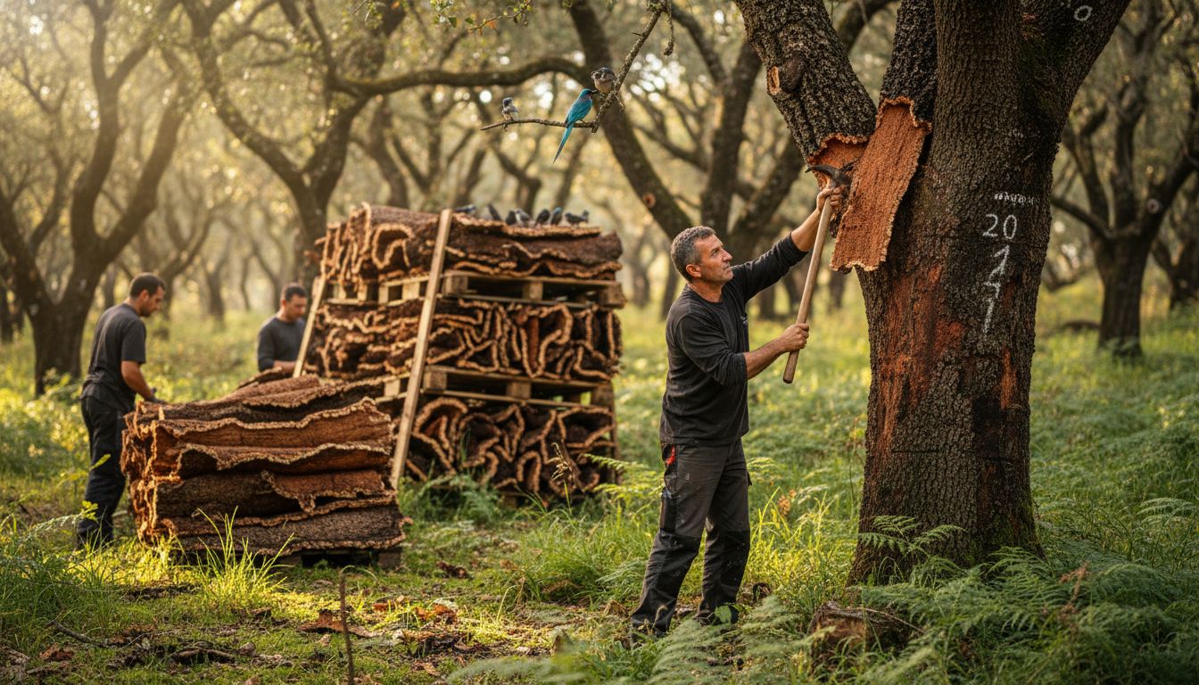 cork harvesting process