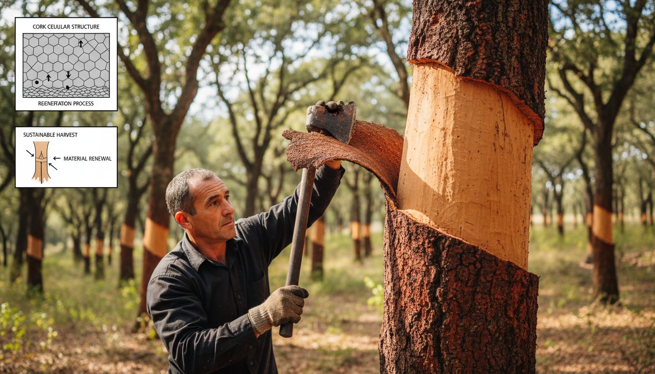 cork tree harvesting