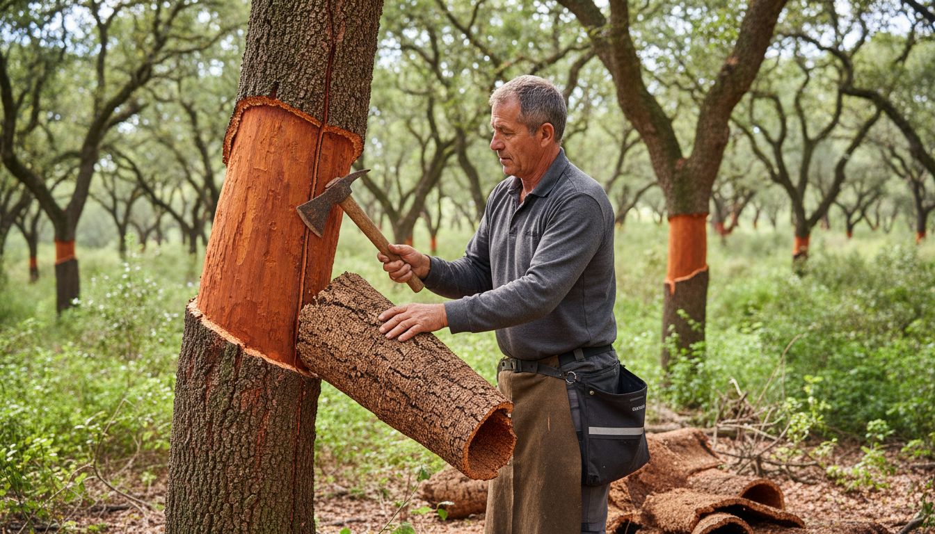 cork harvesting process