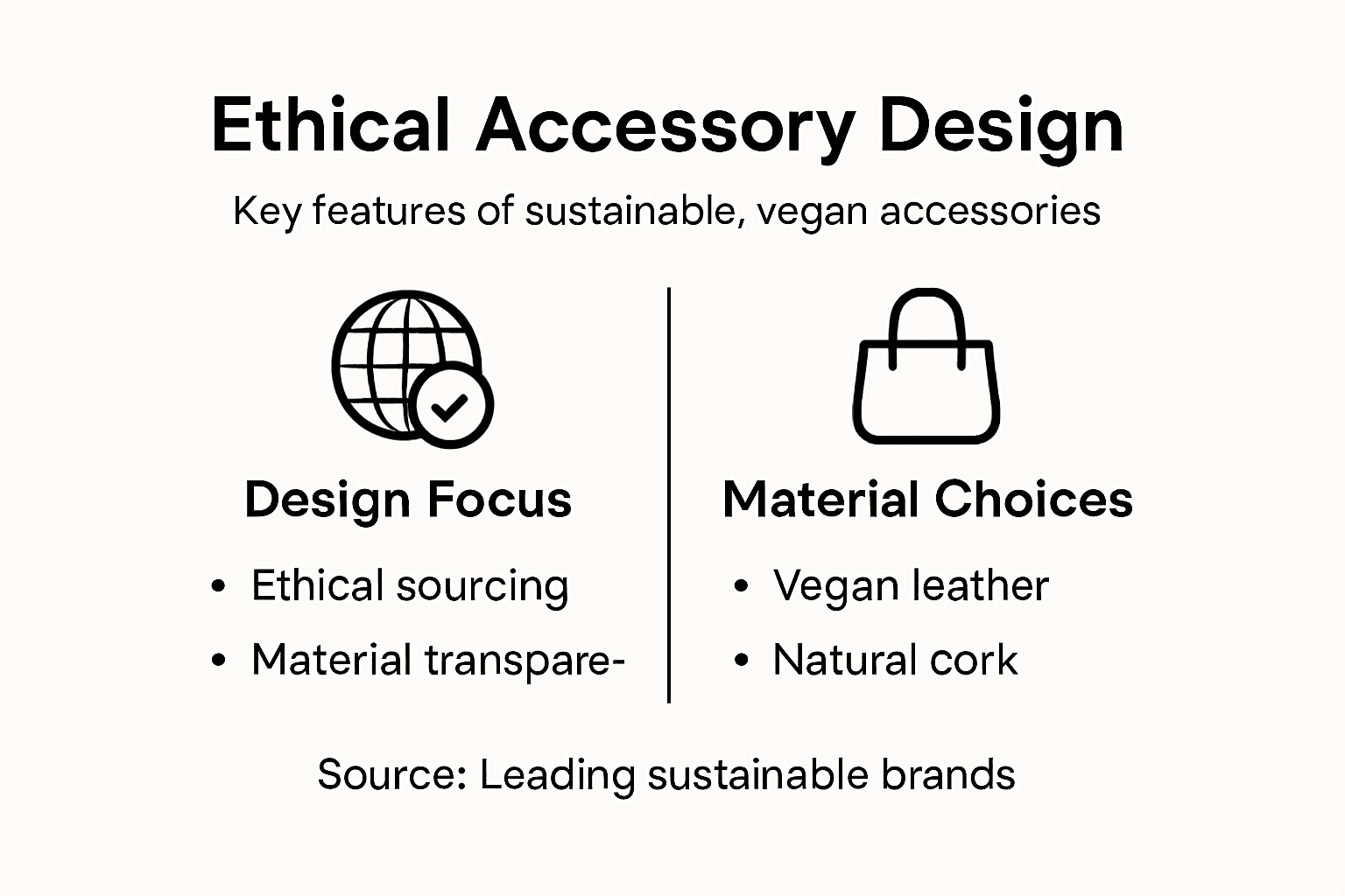 Infographic: ethical accessory design key features