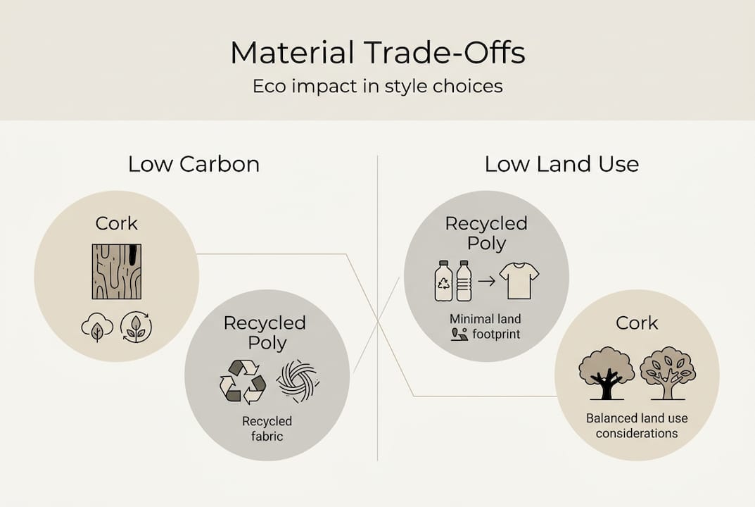 Infographic compares key sustainable materials