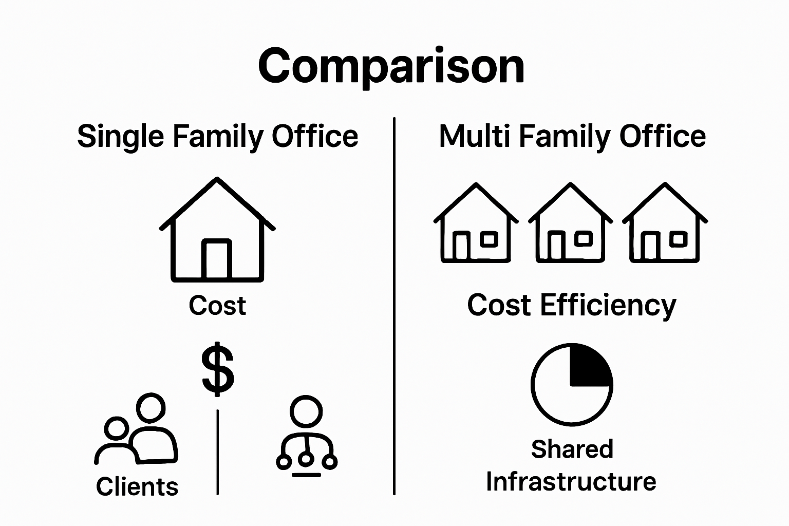 Comparison of single family office vs multi family office features