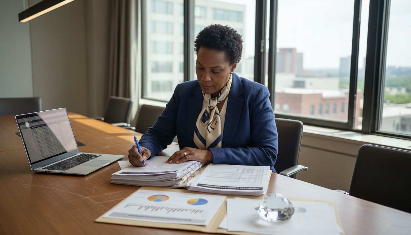 UHNW Investment Strategies: Tailoring Wealth for Legacy 1 Advisor reviewing diversified asset reports