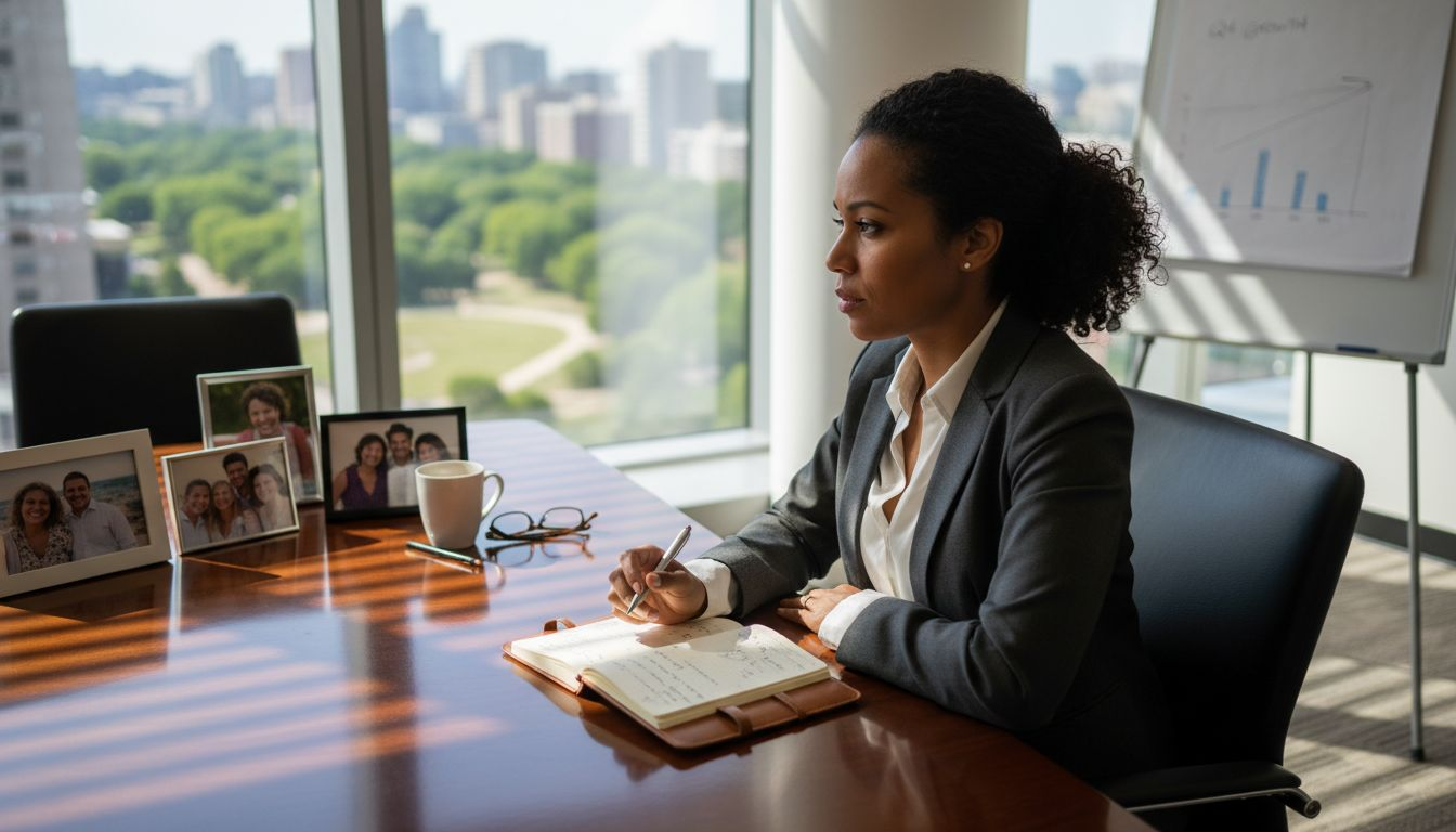Portfolio manager discussing with family clients