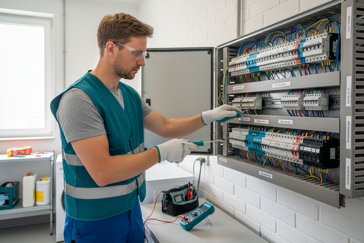 Elektroinstallateur Wartung Schaltschrank