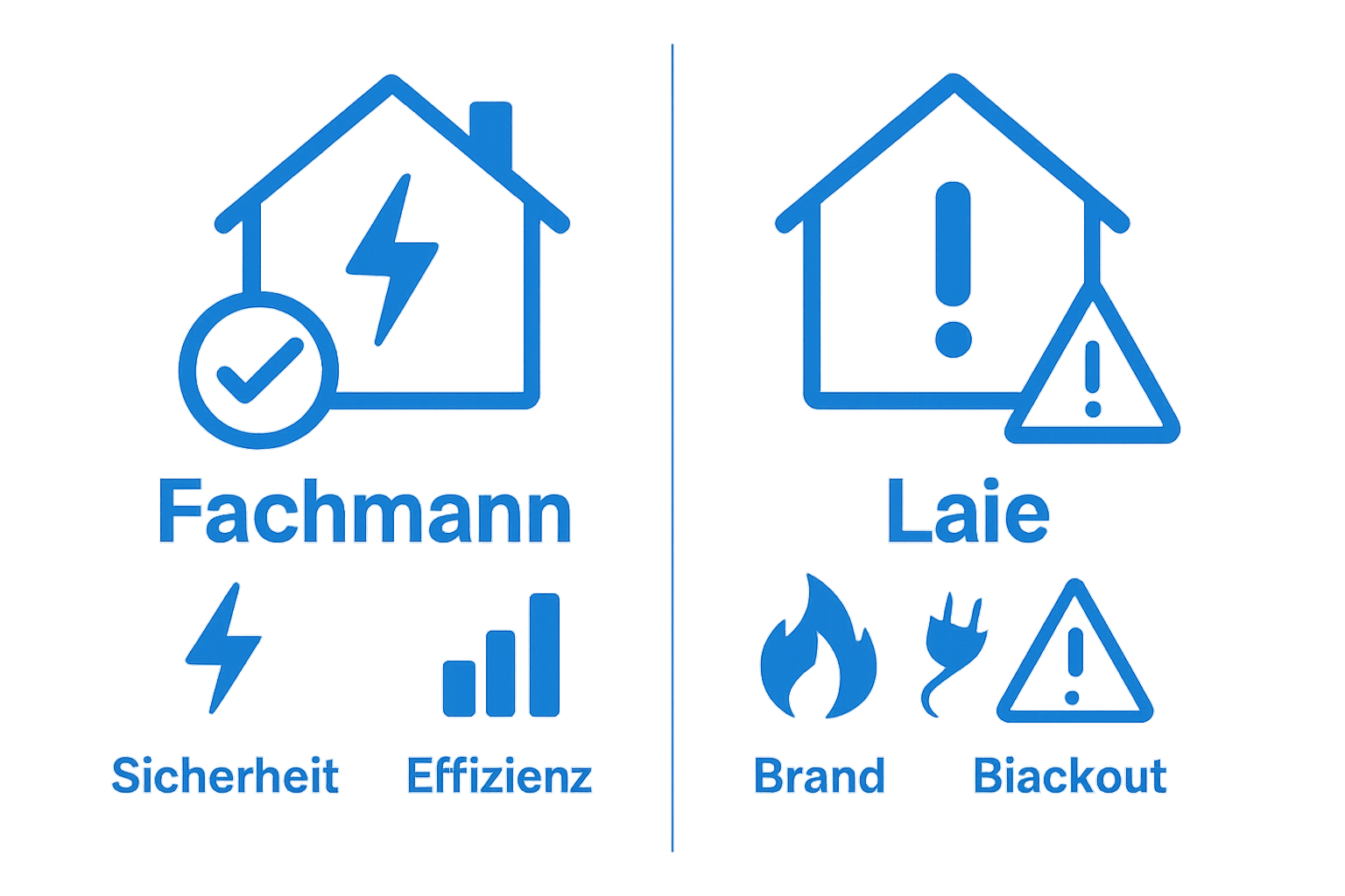 Comparison of professional versus amateur electrical installation safety