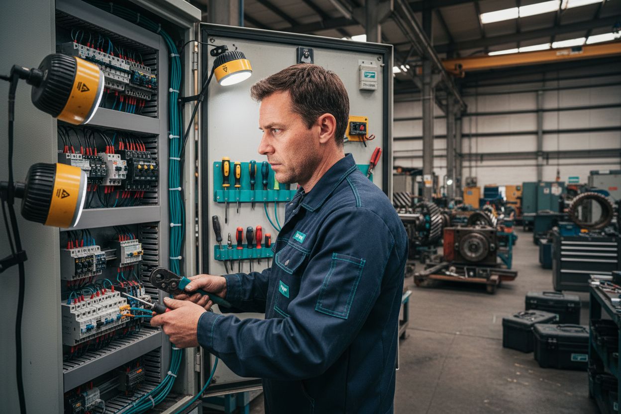 Industrieller Elektriker Installation