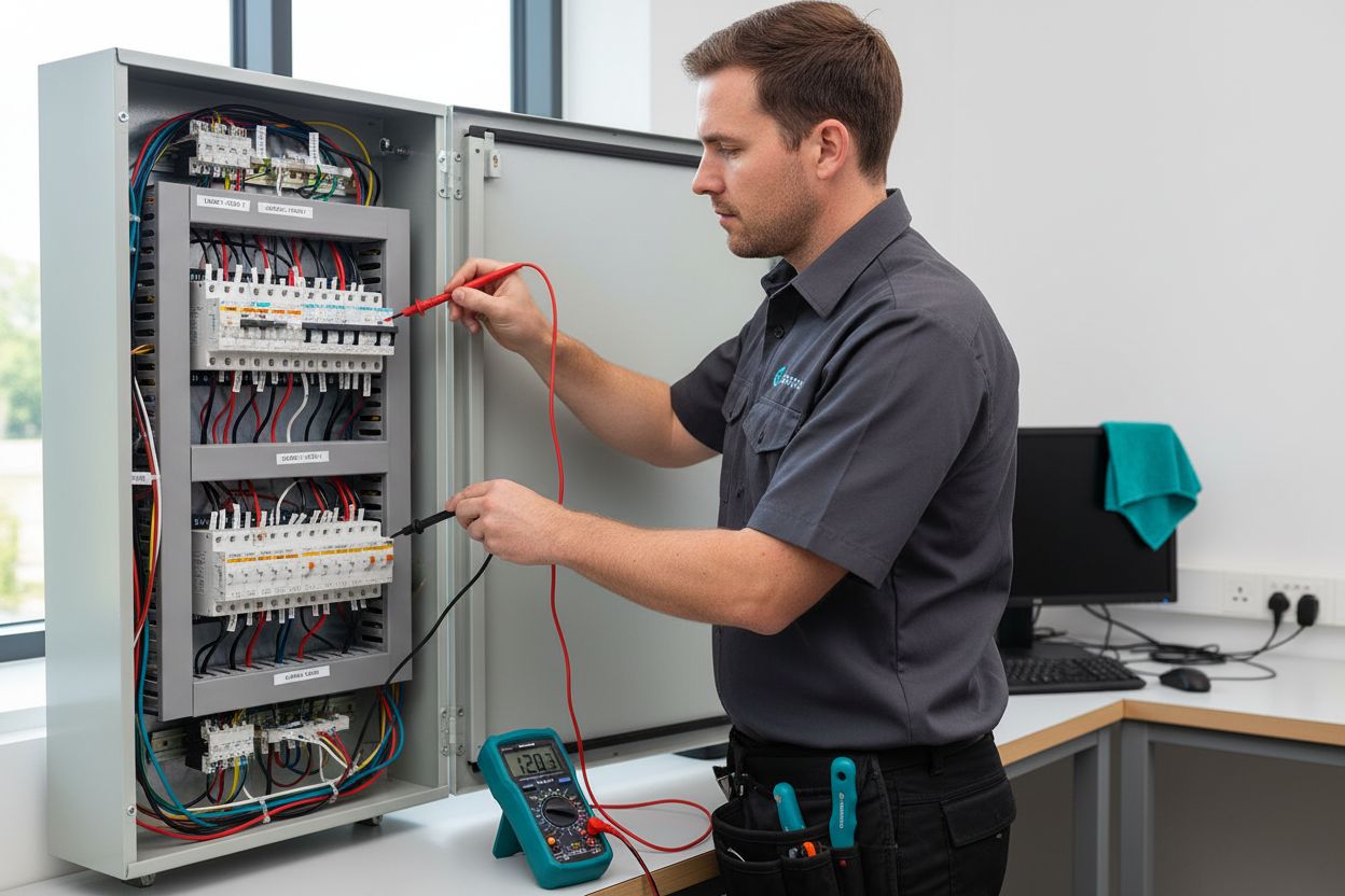 Elektroanlagen instand halten Schritt für Schritt – So gelingt's! 1 elektroanlagen funktionstest multimeter