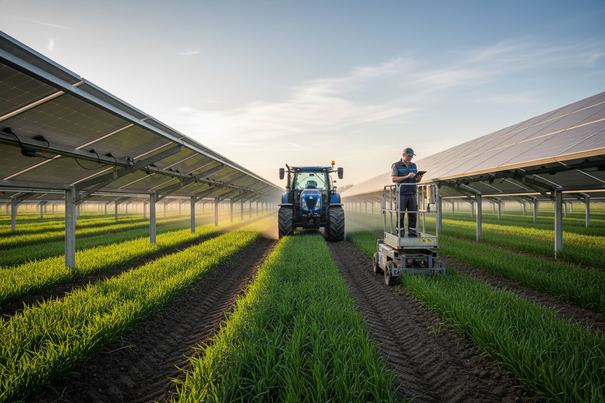 Photovoltaik Vorteile: Der umfassende Guide 1 Agrophotovoltaik Landwirtschaft Praxis