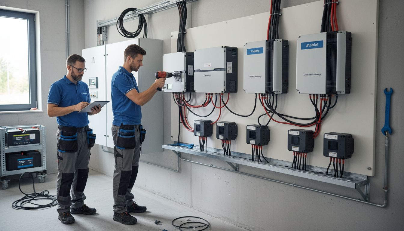 photovoltaik wechselrichter installation