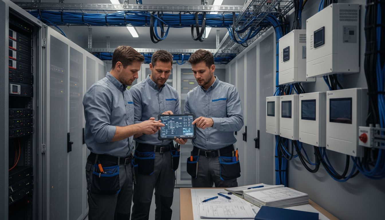 Tipps zur Investition in Elektrotechnik: Schritt für Schritt sicher investieren 2 elektrotechnik installation team