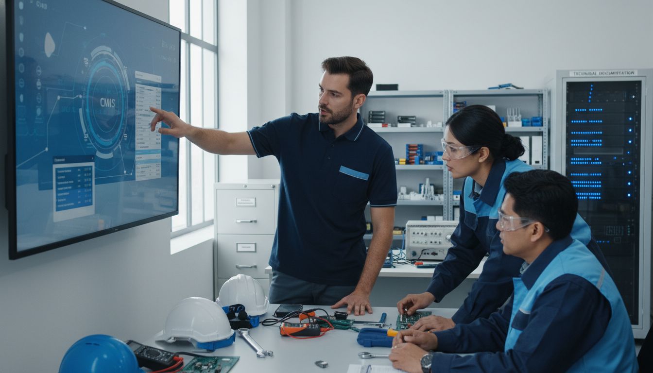 Elektronische Wartung Guide: Effiziente Systeme Schritt für Schritt 1 CMMS Techniker Team