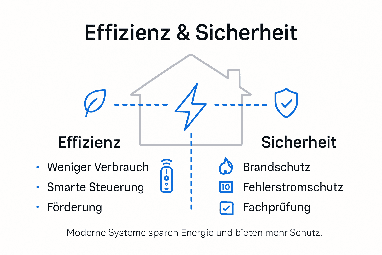 Elektrische Modernisierung – Mehr Effizienz und Sicherheit 2 Grafische Übersicht: So steigern Modernisierungen Effizienz und Sicherheit