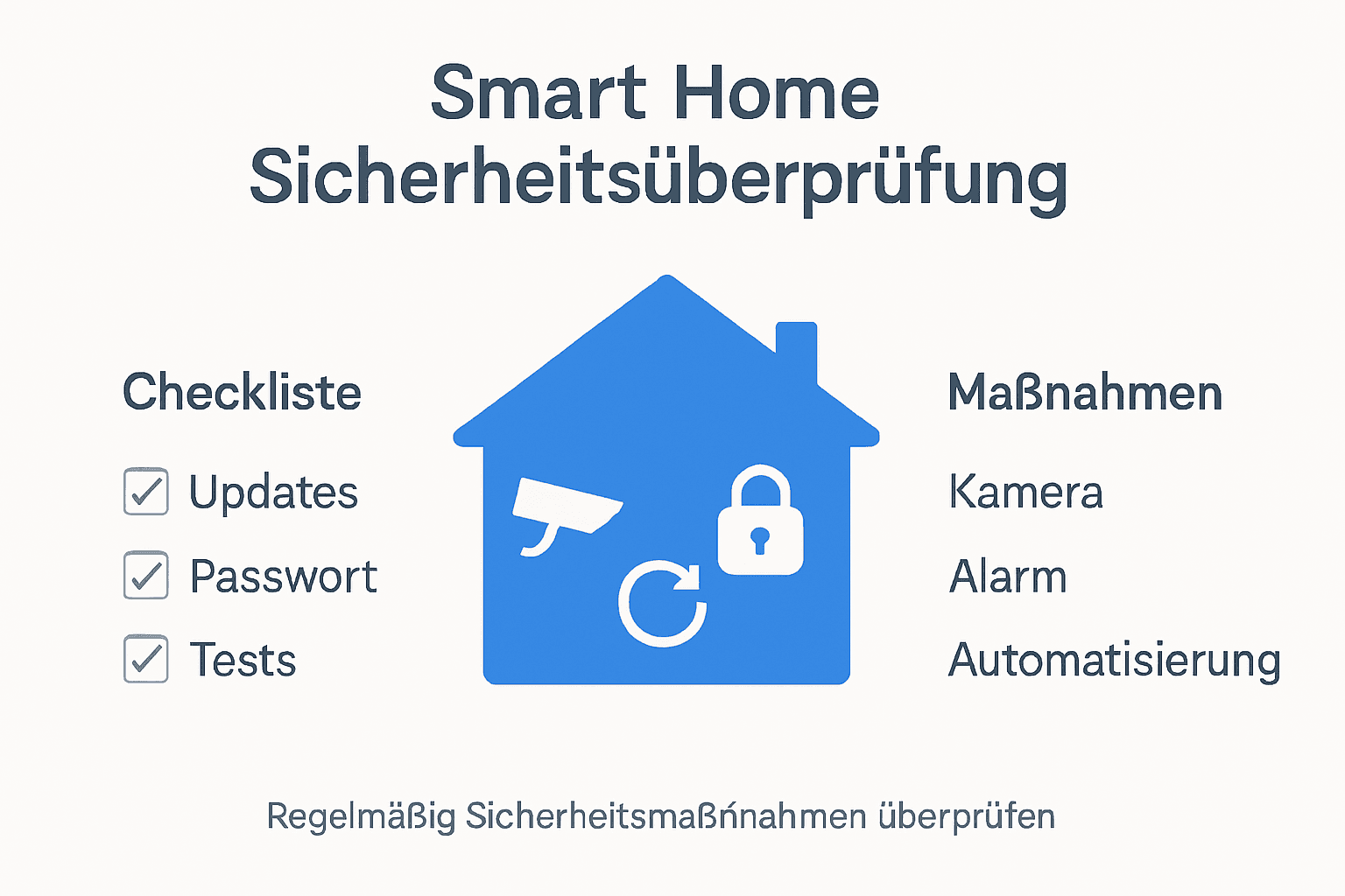 Smart Home Sicherheit Tipps für optimalen Schutz 2 Infografik: Die wichtigsten Sicherheits-Checks fürs Smart Home auf einen Blick