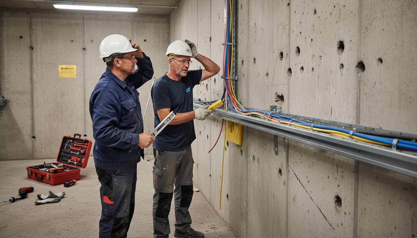 Brandschutz Elektroanlagen: 33% Brände vermeiden mit VdS 2023 1 Fachkräfte bringen den Brandschutz an Kabelanlagen fachgerecht an.